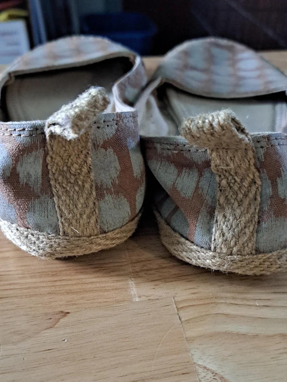 Sanuk Women's Polka Dot Espadrilles in Brown and Gray